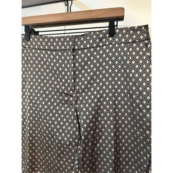 Chico’s Metallic Size 2 Trouser Pants‎ Gold - Picture 2 of 5